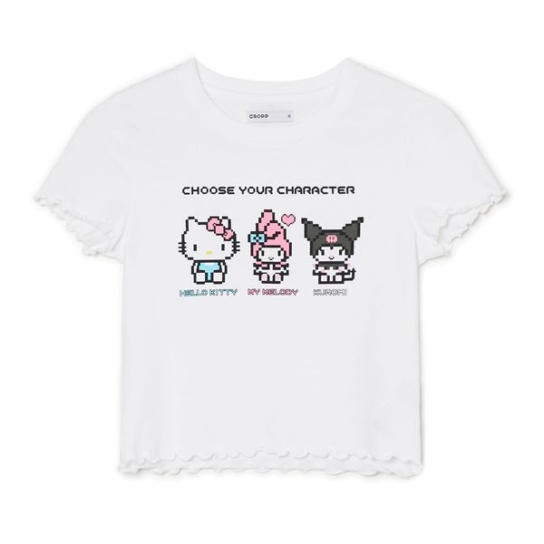 Cropp Cropp - Tiskana majica Hello Kitty - bela