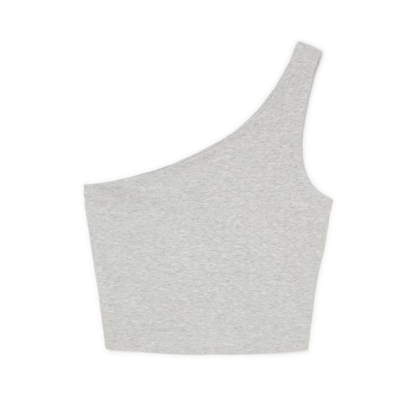 Cropp Cropp - Top z eno naramnico - light grey