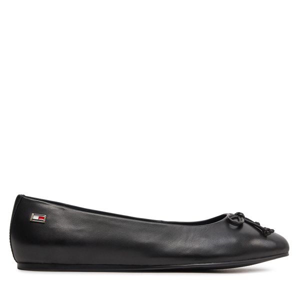 Tommy Hilfiger Balerinke Tommy Hilfiger Essential Chic Ballerina FW0FW08059 Črna