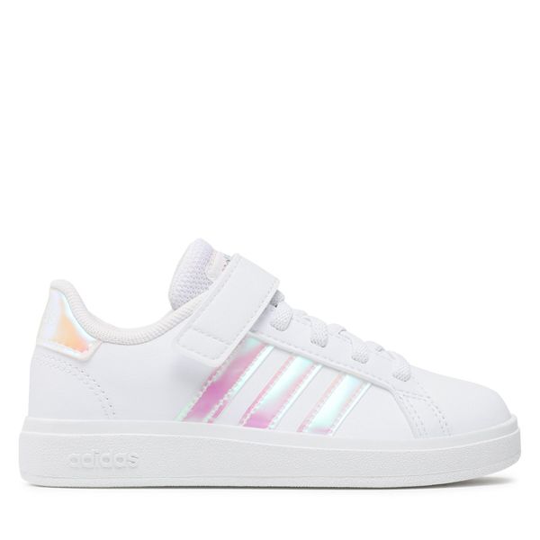 adidas Čevlji adidas Grand Court Lifestyle Court Elastic Lace and Top Strap Shoes GY2327 Bela