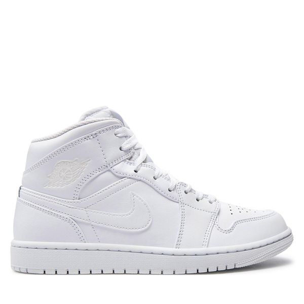 Nike Čevlji Nike Air Jordan 1 Mid 554724 136 White/White/White