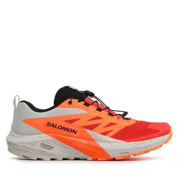 Salomon Čevlji Salomon Sense Ride 5 L47046200 Lunar Rock/Shocking Orange/Fiery Red