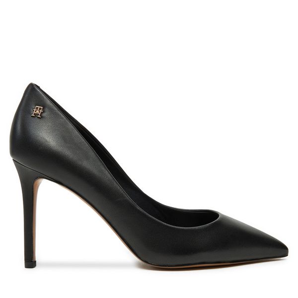 Tommy Hilfiger Čevlji z visoko peto Tommy Hilfiger Essential Pointed Pump FW0FW07533 Črna