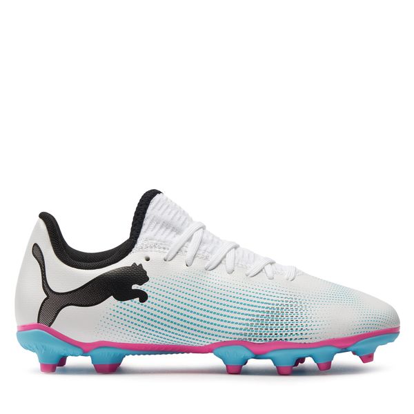 Puma Čevlji za nagomet Puma Future 7 Play Fg/Ag 10773401 01 Bela