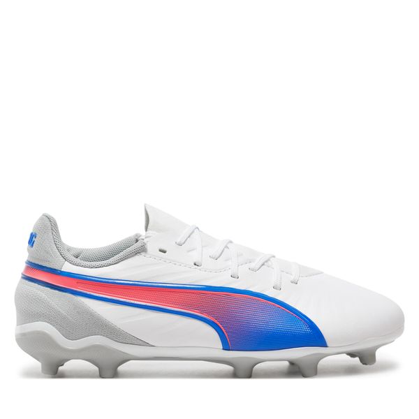 Puma Čevlji za nagomet Puma KING MATCH FG/AG Jr 108048 Bela