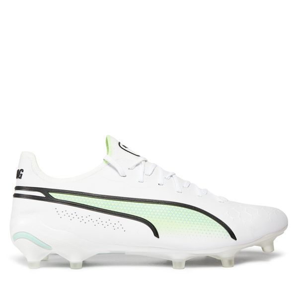 Puma Čevlji za nagomet Puma King Ultimate Fg/Ag 10709703 Bela