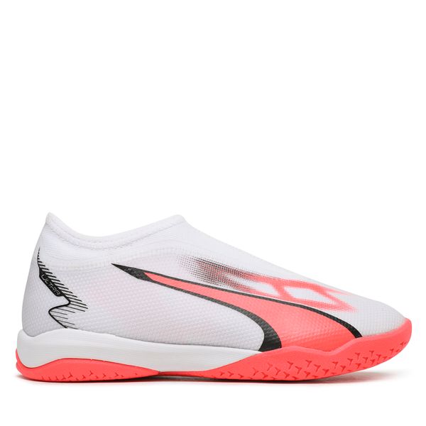 Puma Čevlji za nagomet Puma Ultra Match+ Laceless Junior Indoor Soccer 107517 01 Bela