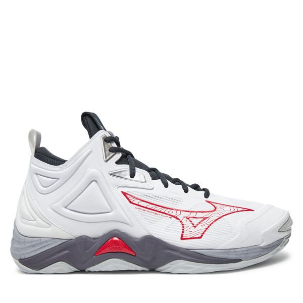 Mizuno Čevlji za športe v zaprtih prostorih Mizuno Wave Momentum 3 V1GA2317 Bela