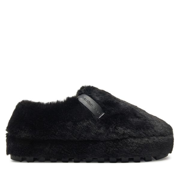 Calvin Klein Jeans Copati Calvin Klein Jeans Home Anke Slipper Wn Fur YW0YW01596 Črna