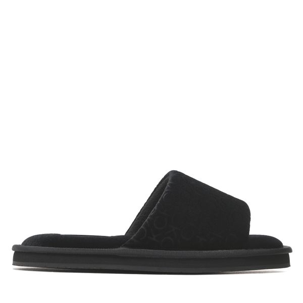 Calvin Klein Copati Calvin Klein Slipper Flatform Sandal Vel HW0HW01540 Ck Black BEH
