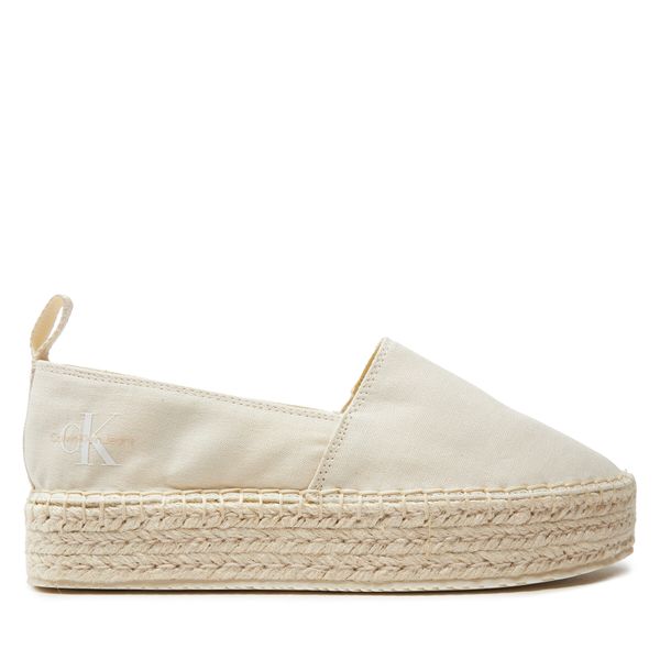 Calvin Klein Jeans Espadrile Calvin Klein Jeans Platform Espadrille Ml Btw YW0YW01378 Écru