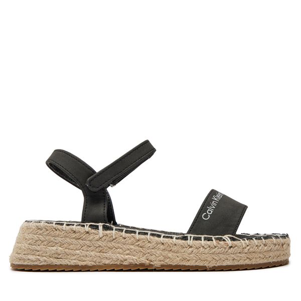 Calvin Klein Jeans Espadrile Calvin Klein Jeans Rope Wedge V3A7-80839-1708 S Črna