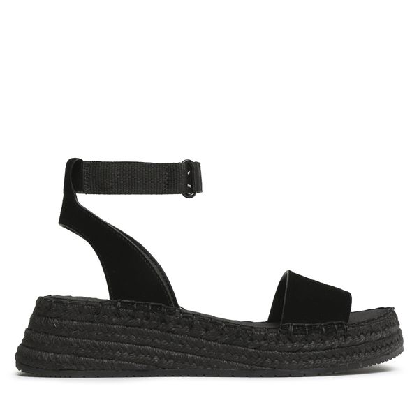 Calvin Klein Jeans Espadrile Calvin Klein Jeans Sporty Wedge Rope Su Con YW0YW00977 Črna