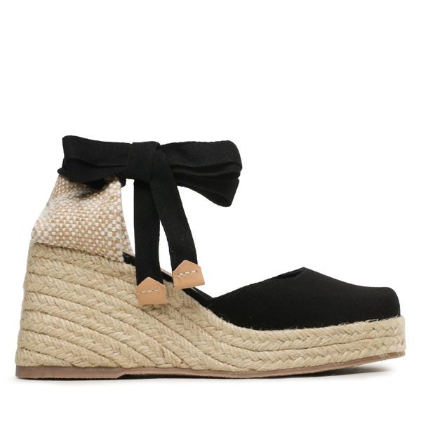 Castañer Espadrile Castañer Tina Jute/001 023071-100 Črna