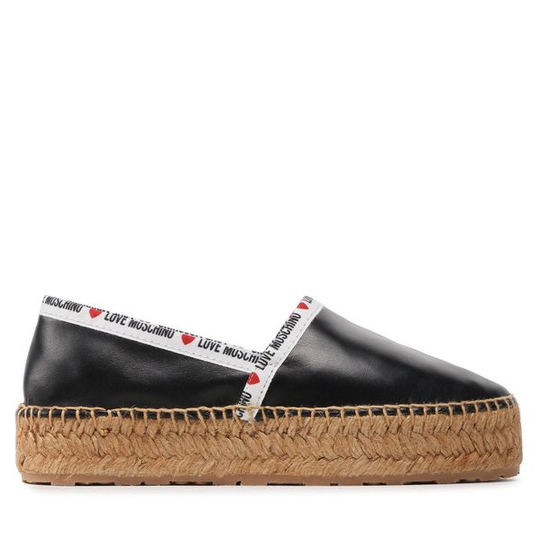 LOVE MOSCHINO Espadrile LOVE MOSCHINO JA10323G1GIA0000 Črna