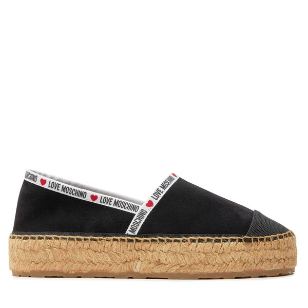 LOVE MOSCHINO Espadrile LOVE MOSCHINO JA10553G0IIG0000 Črna