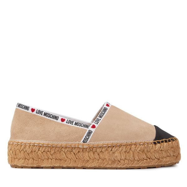 LOVE MOSCHINO Espadrile LOVE MOSCHINO JA10553G0IIG0131 Bež