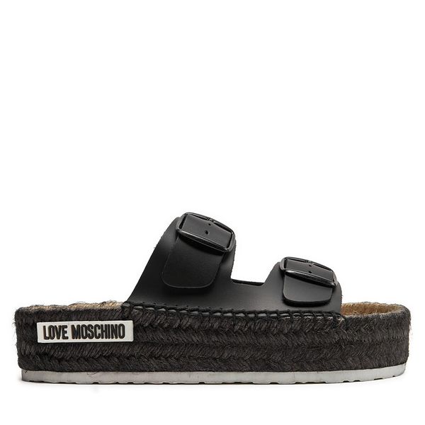 LOVE MOSCHINO Espadrile LOVE MOSCHINO JA28233G0IIAX000 Črna