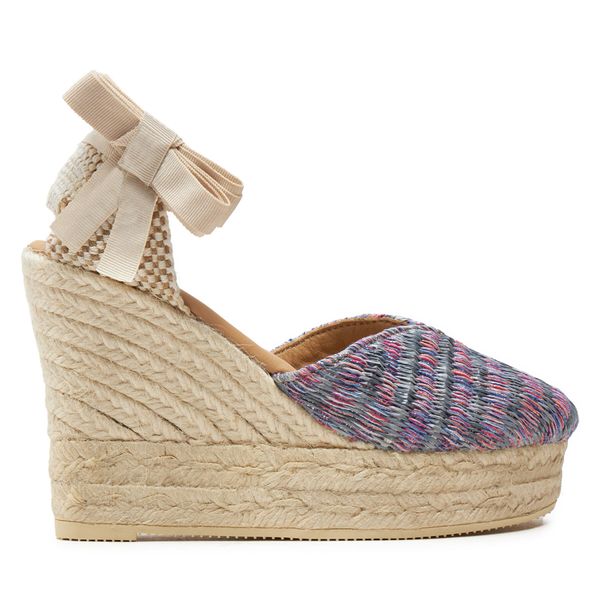 Manebi Espadrile Manebi Acapulco Heart-Shaped Wedge Espadrilles G 0.6 WH Roza