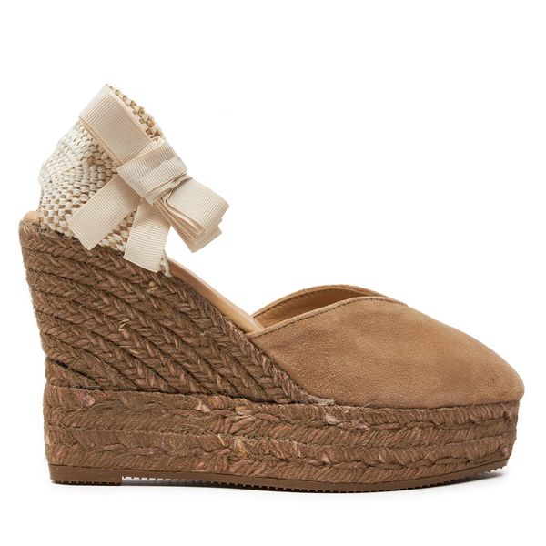 Manebi Espadrile Manebi Hamptons Heart-Shaped Wedge Espadrilles W 1.6 WH Bež