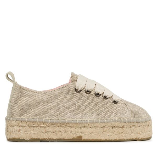 Manebi Espadrile Manebi Lace-Up Espadrilles O 7.1 E0 Bež