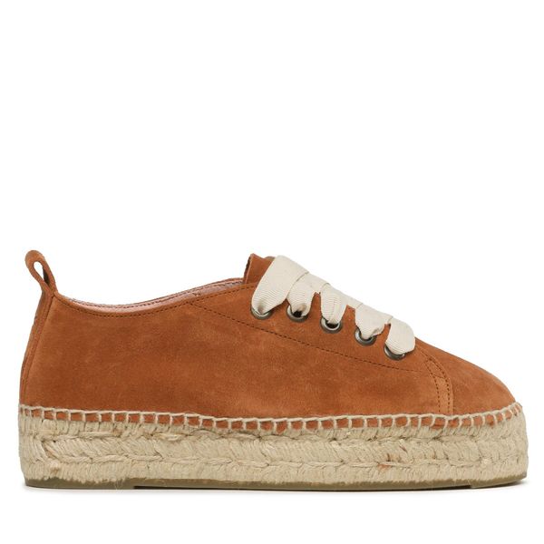 Manebi Espadrile Manebi Lace-Up Espadrilles R 3.9 E0 Rjava