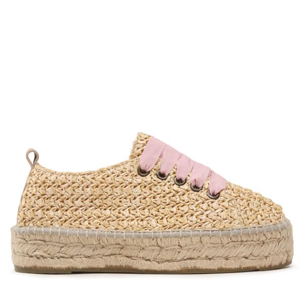 Manebi Espadrile Manebi Lace-Up Espadrilles V 2.7 E0 Bež