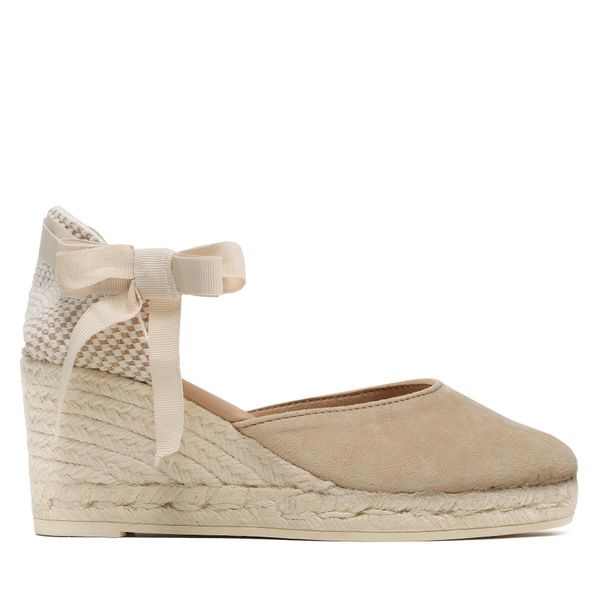 Manebi Espadrile Manebi Low Wedge Espadrilles M 1.1 WL Bež