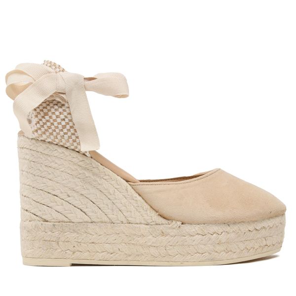 Manebi Espadrile Manebi Soft Suede Wedge Espadrilles M 1.1 WV Bež