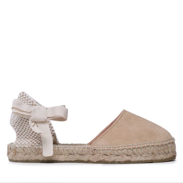 Manebi Espadrile Manebi Suede Flat Valenciana Espadrilles K 1.1 P0 Bež