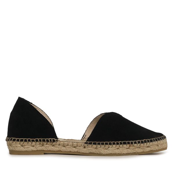 Manebi Espadrile Manebi Suede Open-Side Flats K 1.0 O0 Črna