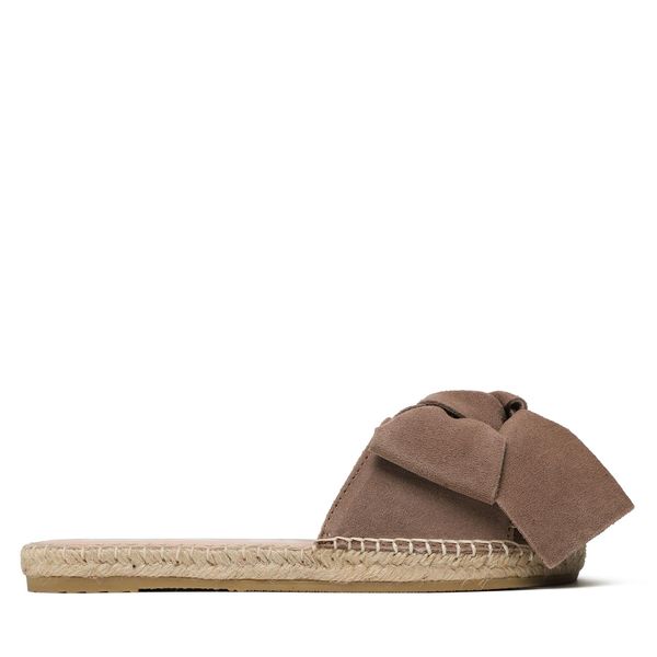 Manebi Espadrile Manebi Suede Sandals With Bow W 1.9 J0 Rjava