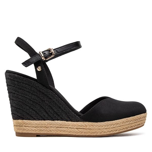 Tommy Hilfiger Espadrile Tommy Hilfiger Basic Closed Toe High Wedge FW0FW04786 Črna