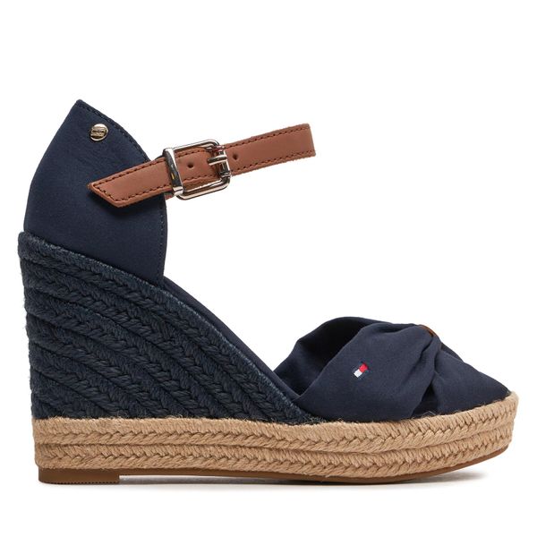 Tommy Hilfiger Espadrile Tommy Hilfiger Basic Open Toe High Wedge FW0FW04784 Space Blue DW6