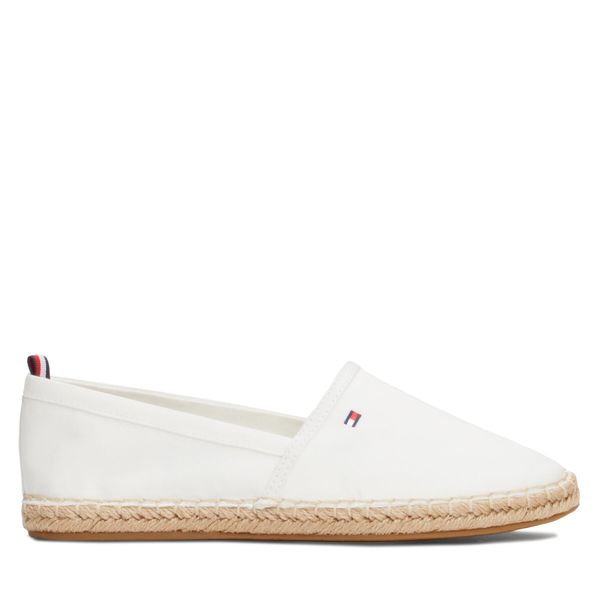 Tommy Hilfiger Espadrile Tommy Hilfiger Basic Tommy Flat Espadrille FW0FW06497 Écru