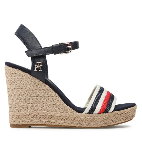 Tommy Hilfiger Espadrile Tommy Hilfiger Corporate Wedge FW0FW07086 Space Blue DW6