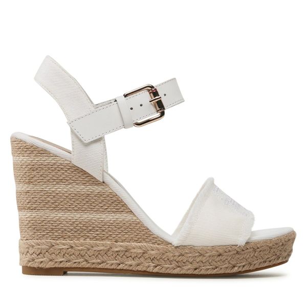 Tommy Hilfiger Espadrile Tommy Hilfiger Ecru Denim Wedge Sandal FW0FW07191 Écru