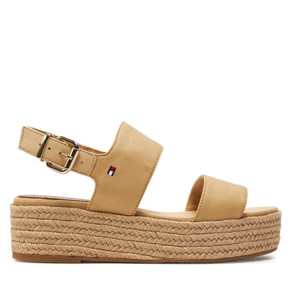 Tommy Hilfiger Espadrile Tommy Hilfiger Mid Wedge Sandal FW0FW07885 Bež