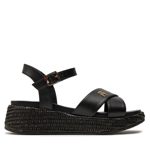 Tommy Hilfiger Espadrile Tommy Hilfiger Platform Sandal T3A2-33264-0326 S Črna