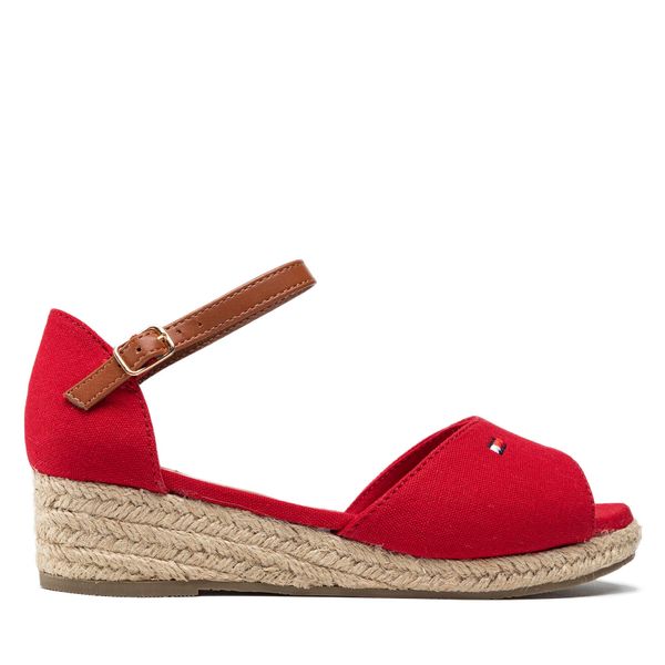 Tommy Hilfiger Espadrile Tommy Hilfiger Rope Wedge Sandal T3A7-32185-0048 M Rdeča