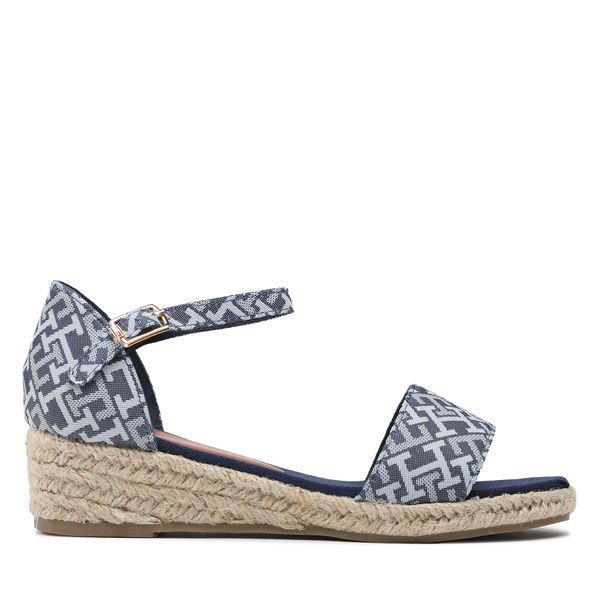 Tommy Hilfiger Espadrile Tommy Hilfiger Rope Wedge Sandal T3A7-32776-0048 M Denim 806