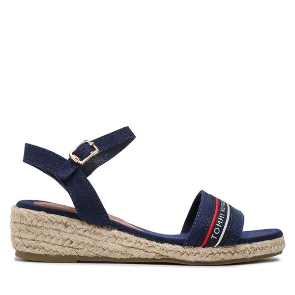 Tommy Hilfiger Espadrile Tommy Hilfiger Rope Wedge Sandal T3A7-32777-0048 M Mornarsko modra