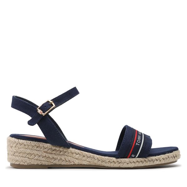 Tommy Hilfiger Espadrile Tommy Hilfiger Rope Wedge Sandal T3A7-32777-0048 S Blue 800