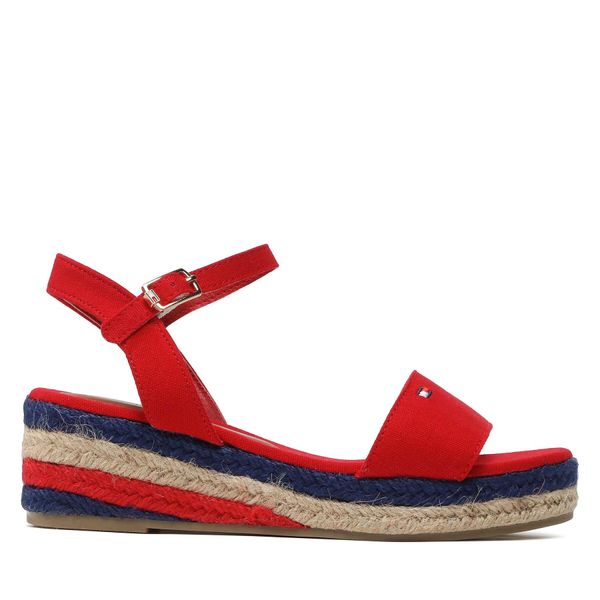 Tommy Hilfiger Espadrile Tommy Hilfiger Rope Wedge T3A7-32778-0048 M Rdeča