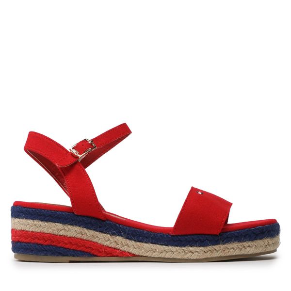 Tommy Hilfiger Espadrile Tommy Hilfiger Rope Wedge T3A7-32778-0048300 S Rdeča