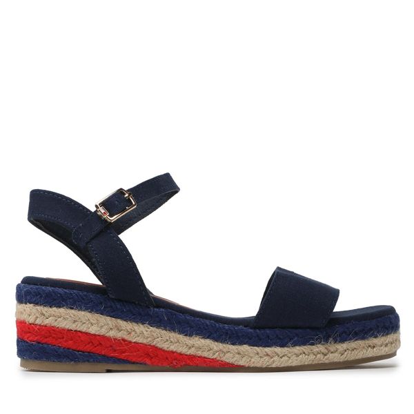 Tommy Hilfiger Espadrile Tommy Hilfiger Rope Wedge T3A7-32778-0048800 M Blue 800