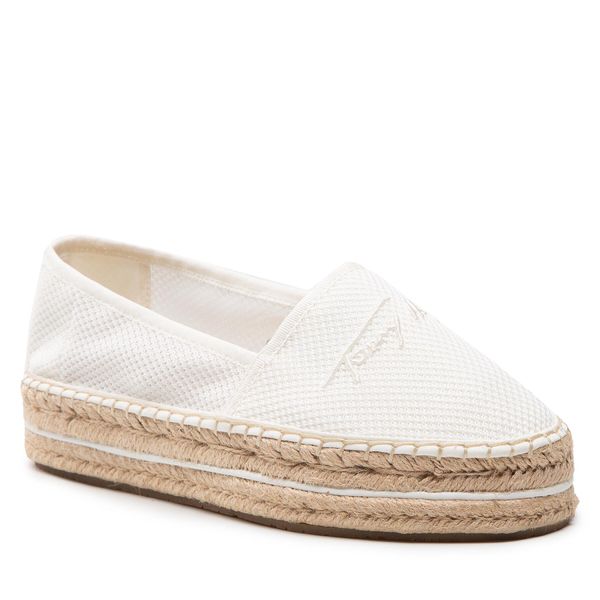 Tommy Hilfiger Espadrile Tommy Hilfiger Th Textured Flatform Espadrille FW0FW06433 Bela