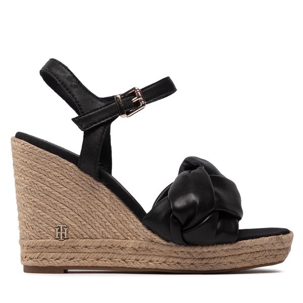 Tommy Hilfiger Espadrile Tommy Hilfiger Th Waves High Wedge Sandal FW0FW06671 Črna