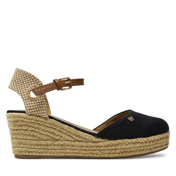 Wrangler Espadrile Wrangler Bela Women Semi Wedge 20241055 Črna