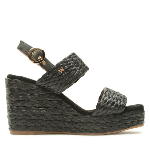 Wrangler Espadrile Wrangler Cohibara Raffia WL31553A Črna